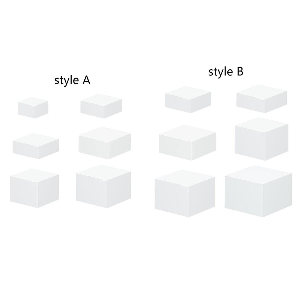 6x Display Riser Box, Table Stand Food Riser ,Nesting Riser Stands Hollow Cake Display Stand,