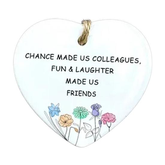 Подарок в форме сердца, подвесное акриловое украшение, подарок на день рождения, лучший друг