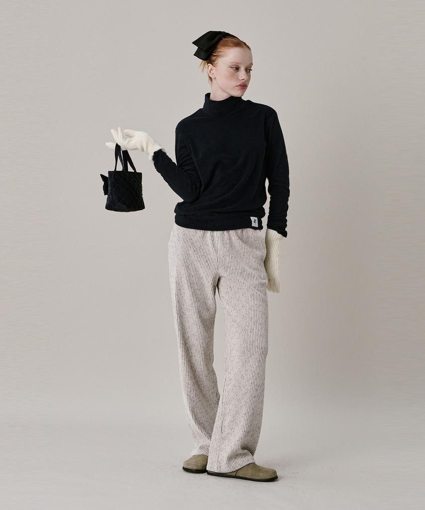 JUNEJUNE SPACE 24 Two Tone Velour Pants_Ivory (24 Two Tone Velour Pants_Ivory)