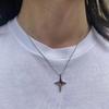 Четырехконечная звезда Ожерелье Простая цепочка на ключицу Крест Подвеска Ожерелье Подарок