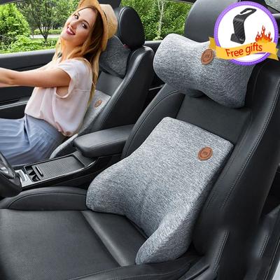 Подушка для поясницы Подушка для поясницы Аксессуары для салона автомобиля Подголовник Подушка для водителя Спинка автомобиля Поддержка спины Шея Пена с эффектом памяти Сиденье