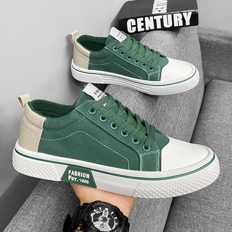 Мужская летняя новая дышащая универсальная обувь для скейтбординга 2025 года, мужская повседневная спортивная обувь с мягкой подошвой, модная парусиновая обувь