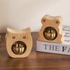 Owl Frog Pigeon Cloud Wooden Doorbell Dopamine Wind Chimes Cute Wind Bell Outdoor Entrance Door Reminder Animal Owl Ornament