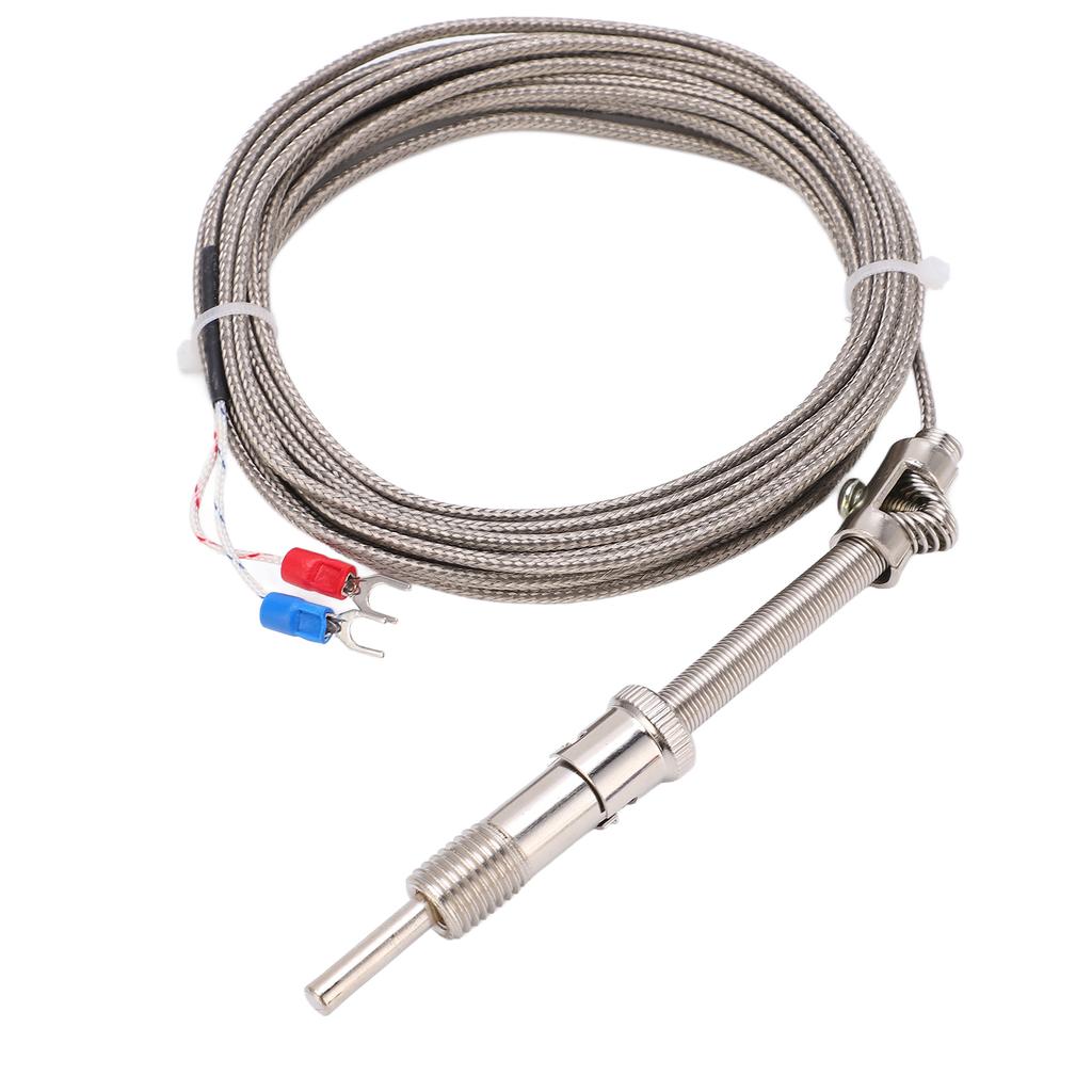 K Type Compression Spring Thermocouple Shielded Thermocouple Wire Probe for Factory5 Meter