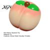 Vibrant Color Stress Ball Soft Snow Peach Slow-Rising Squeeze Toy Realistic Fruit-Shaped PU Fidget Relaxation for Relief Novelty Decompression Gadget