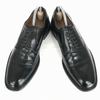 Guy Laroche Leather Goodyear Plain Toe 25.5 Black Dress Shoes(USED)