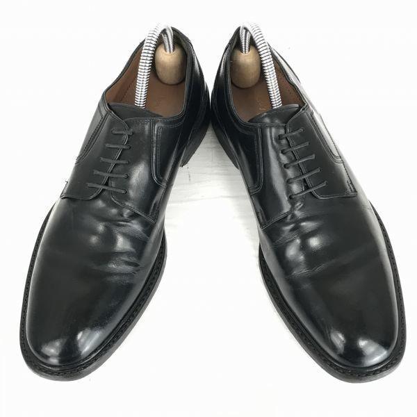 Guy Laroche Leather Goodyear Plain Toe 25.5 Black Dress Shoes(USED)