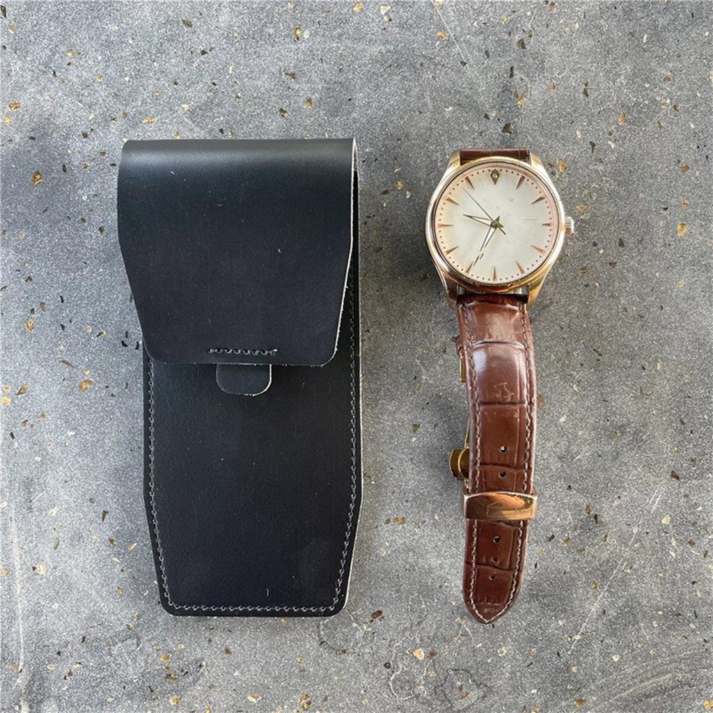 Портативный чехол для хранения часов из искусственной кожи с несколькими слоями и организованными отделениями, аксессуар для путешествий и бизнеса