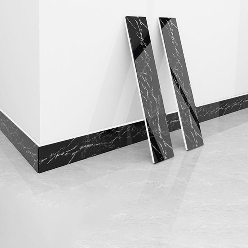 1 шт. ПВХ Водонепроницаемые обои Самоклеящиеся стеновые панели Сделай сам Домашний декор Плинтус Имитация мраморной линии Наклейка Сильный клей