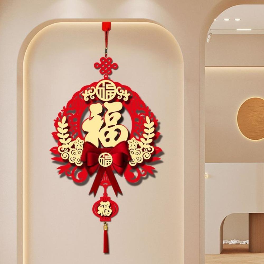 Fu Character New Year Pendant New Year theme Craft Hanging Tassels Traditional Ornament Door Ornament Lunar New Year Decoration