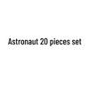 20-Piece Cartoon Astronaut Shoe Charms for DIY Decoration