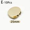 10pcs Shank Sewing Buttons Windbreaker Coat Shirt Button Metal Buttons Round Flat Shape