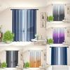 2 шт. градиентный цвет простой стиль карнизная штора, оконное оформление для гостиной спальни общежития декор для дома декор