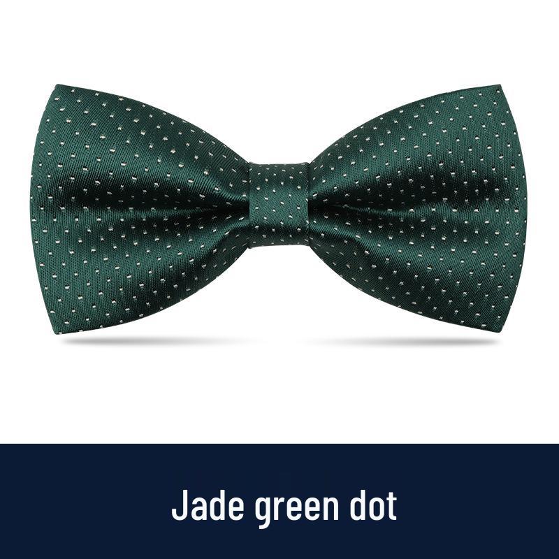 Men's Burgundy & Black Bow Tie for Weddings - British Korean Style