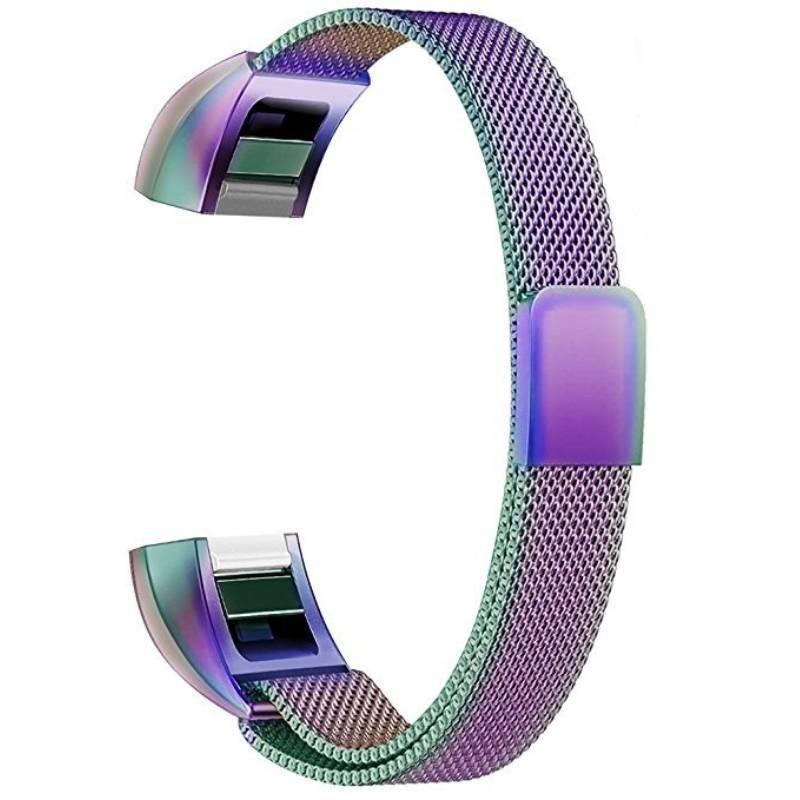Элегантный металлический сетчатый миланский ремешок для Fitbit Alta, магнитный ремешок из нержавеющей стали