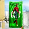 Cristiano Ronaldo Trophy Celebration Beach Towel High Absorbency & Quick-Dry Comfortable Lightweight