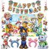 FCXZI Paw Patrol Character Birthday Kids Birthday Party Happy Birthday Birthday Day Hanging Hairband Birthday Decorations for 1st and 2nd Birthdays