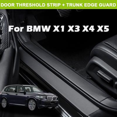 Для BMW X1 U12 X3 X4 X5 Защитная пластина порога двери автомобиля Задний бампер багажника Накладки Наклейка на порог Защита от царапин Аксессуары