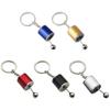 Creative Car Speed Gearbox Gear Head Keychain Manual Lever Car Metal Keychain