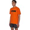 Nike Серия ISPA, простая повседневная футболка с буквенным логотипом и круглым вырезом, с короткими рукавами, мужские топы, оранжевый DV0687-817
