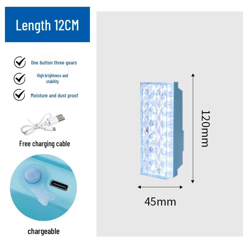 Super Bright LED Strip Light with Three-Level Dimming – Ideal for Home, Dorm, Camping, and Energy Saving