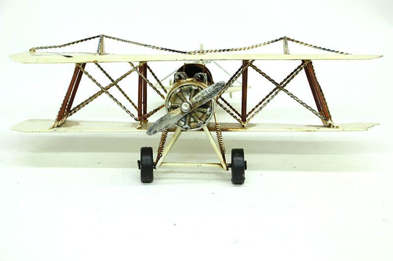 Decorative Metal Airplane Biplane