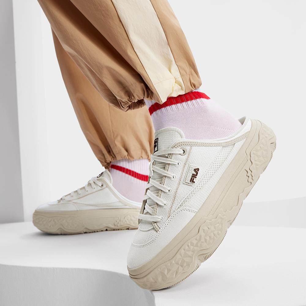 Fila Туфли-мюли Rock Прочные Легкие Низкие парусиновые туфли Женские мюли Молочно-белые F12W432307FWW