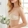 Women's Strapless Invisible Bra Replaceable Sheer Buckle Braletter Push Up Half Cup Tank Top Sexy Underwear
