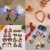 Luminous Christmas Snowman Hair Accessories: Light-Up Headband & Hairpin Set for Adults and Kids