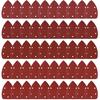 Coceca Mouse Detail Sander Sandpaper Sanding Paper Assorted Sanding Pads 40 80 120 180 240 Grits (50pcs Mouse Sandpaper)