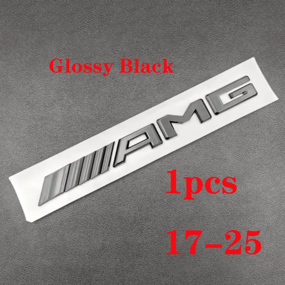 1pcs-zz-- 3D Car Rear Trunk Emblem, Decal Letters Sticker, Mercedes Benz AMG A B C E G CLA W211 W203 W204 W210 W124 Accessories,