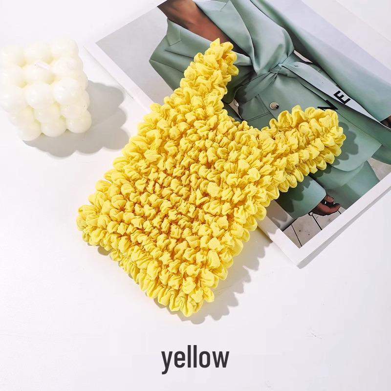 Новая трендовая женская многоцелевая складная сумка-плиссе - Большая вместимость, стиль "пузырь", вдохновленный японскими и корейскими инфлюенсерами