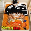 Фланелевое одеяло с принтом персонажей Dragon Ball, Высококачественное, Удобное для всех сезонов, Декор для дома, Тепло и уют, Идеально для рождественских подарков