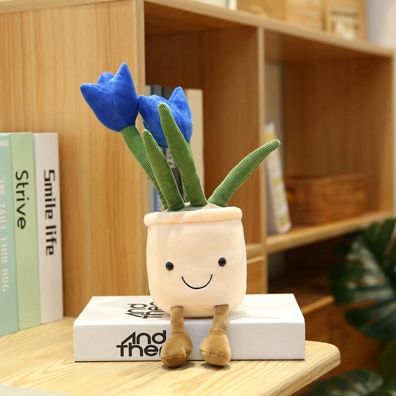 Имитация Растения Кукла Нарцисс Тюльпан Веселая Горшечная Серия Плюшевая Игрушка Декоративные Украшения