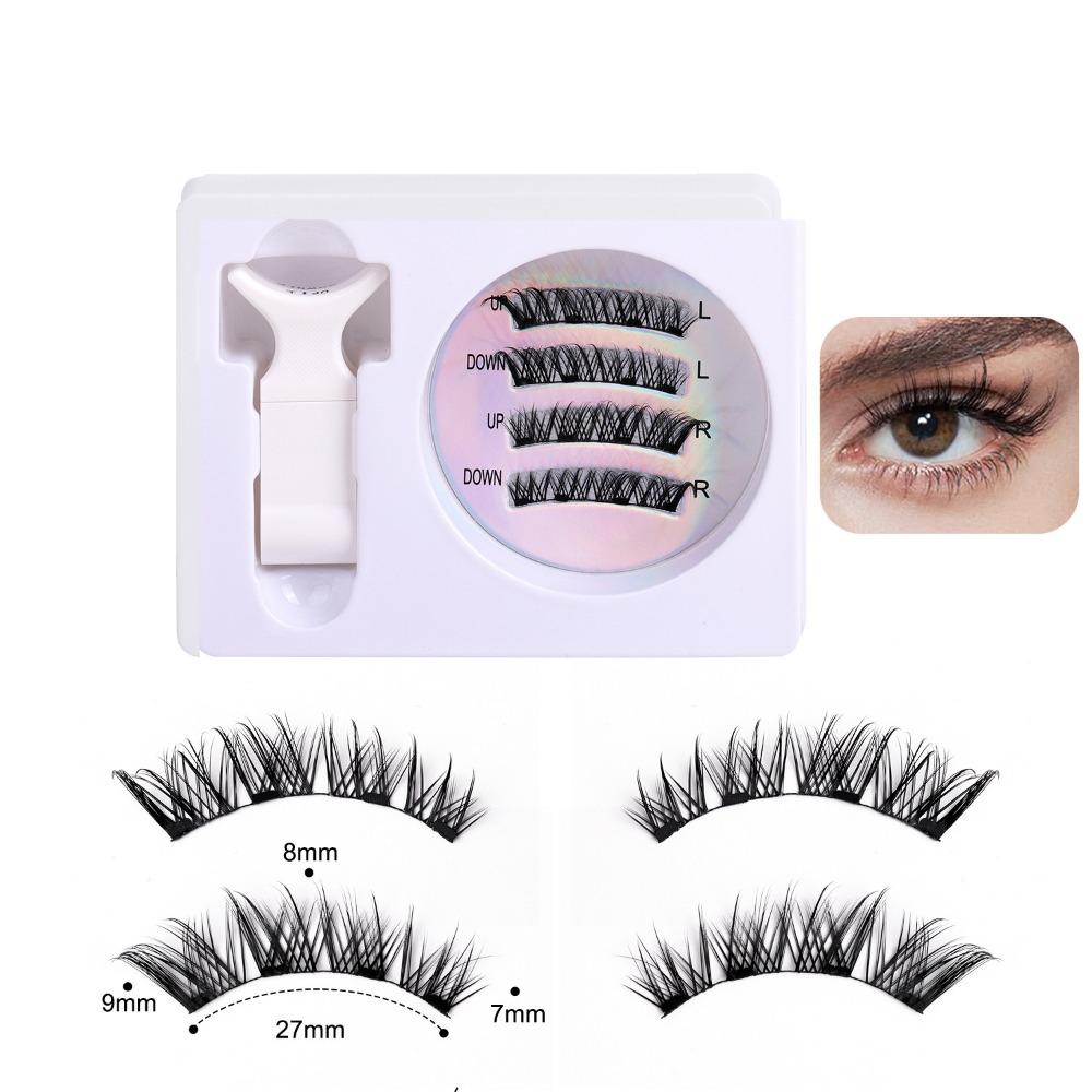 Reusable Non-glue False Eyelashes 3D Manga Lashes Easy to Use Magnet Eyelash Set Make Up