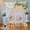Outdoor White Wedding Gauze Drapes for Party and Venue Decoration, Wedding Arch, and Background.
