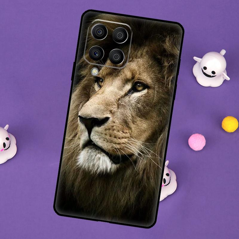 King Of The Jungle Lion Cover For Samsung Galaxy M55 M15 M33 M13 M23 M53 M31 M51 M14 M34 M54 M20 M30s M52 M32 Case