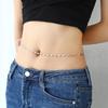 Trendy Minimalist Alloy Five-Pointed Star Waist Chain for Women