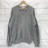 80s-90s Vintage/s/V-Neck Knit Sweater/L/Gray/