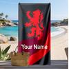Middlesbrough FC Personalized Printed Beach Towel Soccer Logo Support Custom Name Text Absorbent Towel For Sport Travel Special Gift