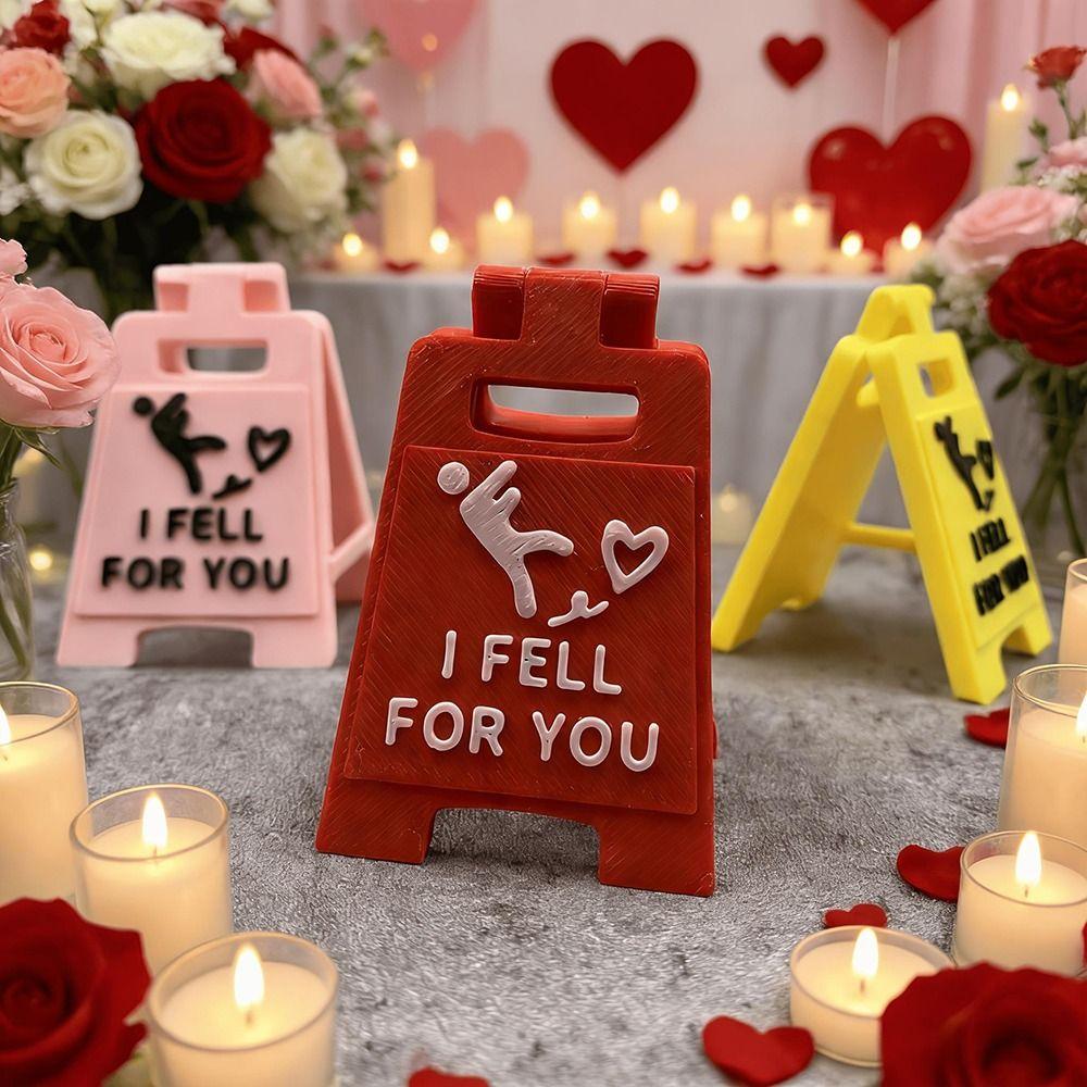 Mini Size Romantic Sign Desktop Ornament Love Letter Falling In Love Signboard Valentine's Day