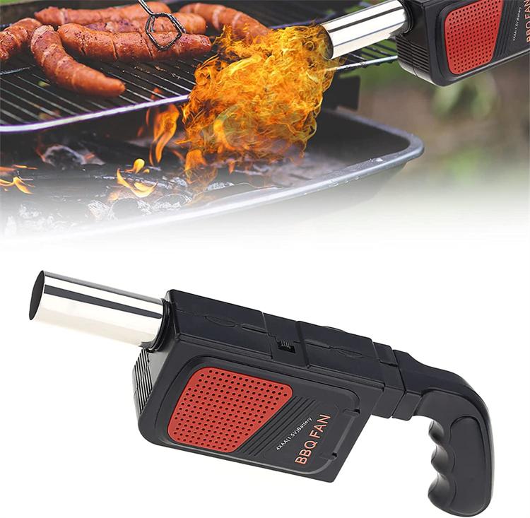 Outdoor Camping Picnic Barbecue Portable Electric Barbecue Fan Barbecue Charcoal Grill Fan Portable Barbecue Kitchen Baking Tool
