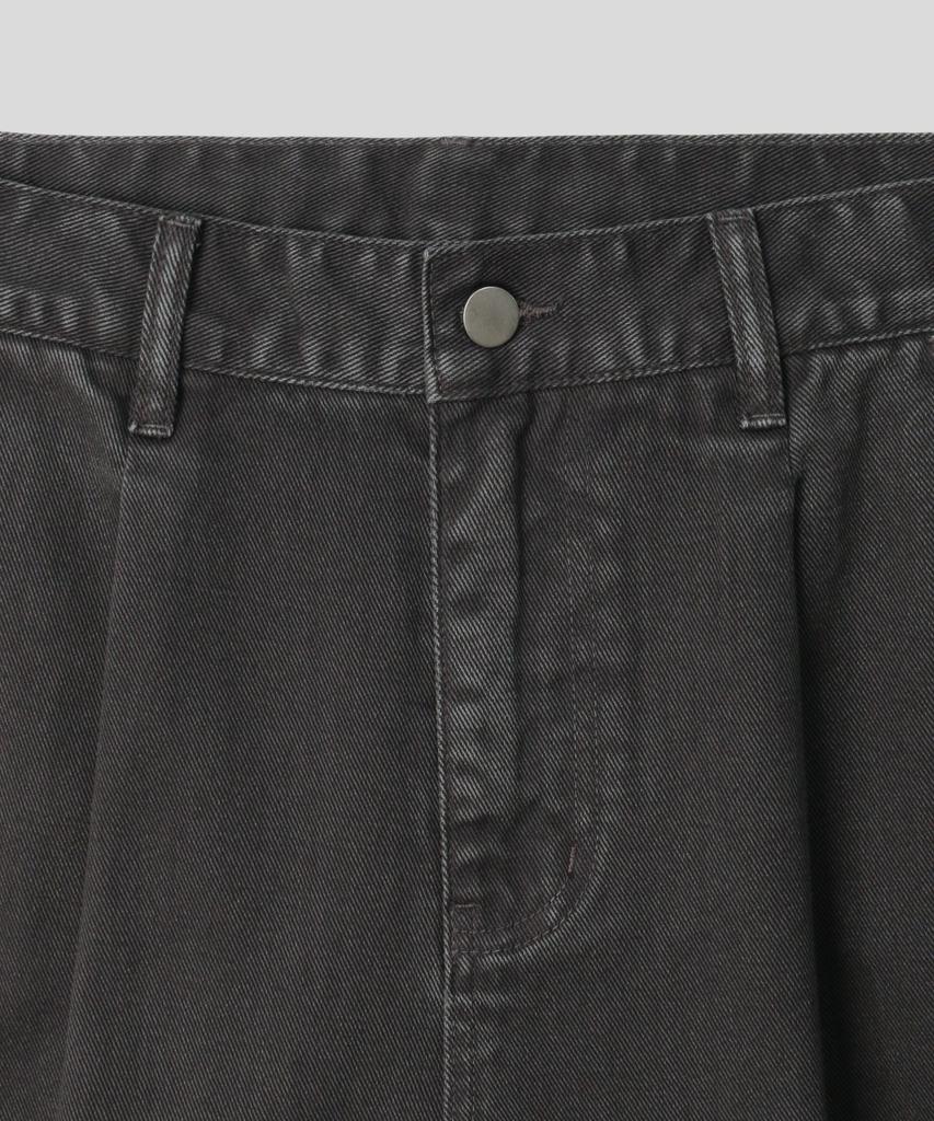 INDUST Pigment Washed Single-Pleat Bermuda Pants_4 Colors