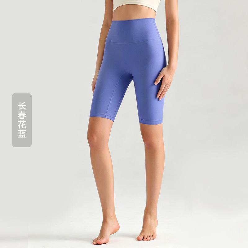 Weiman cloud nude five-point yoga pants women's summer thin tight yoga clothes high waist hip lift fitness yoga pants