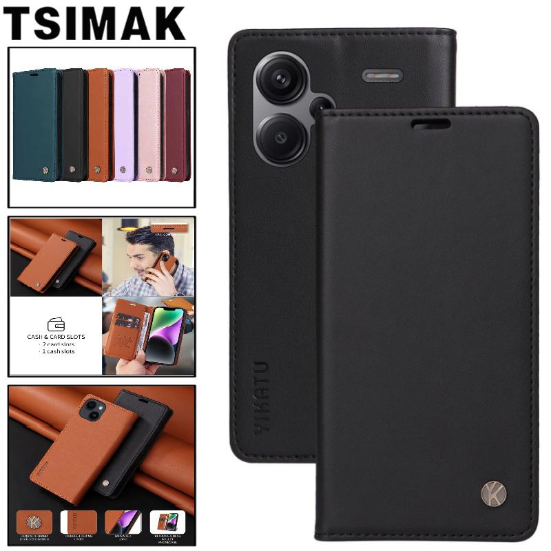 Прочный Магнитный Кожаный Чехол Для Xiaomi Redmi Note 13 Pro 12 12C 13C 13X A1 + A2 Plus 4G 5G Обложка Флип Кошелек Держатель Карт Coque