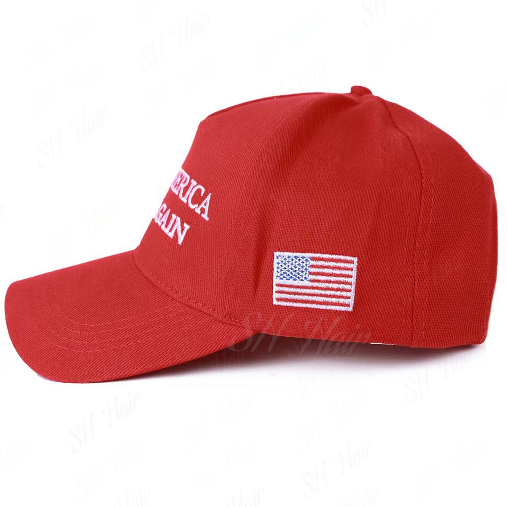 New Style Red Baseball Cap Solid Color Embroidered Sunshade Sun Protection Cap Breathable Adjustable
