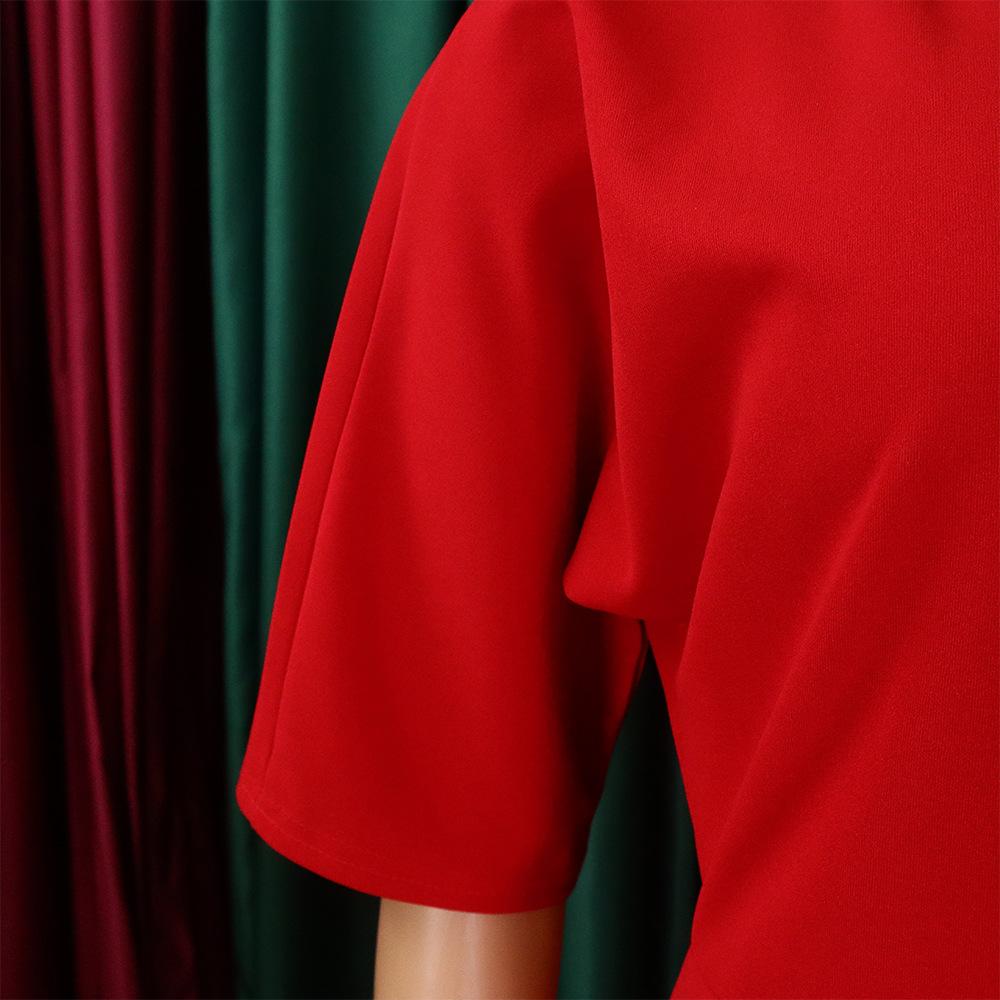 JKASHDK Женские модные летние весенние однотонные повседневные платья с v-образным вырезом и короткими рукавами и высокой талией