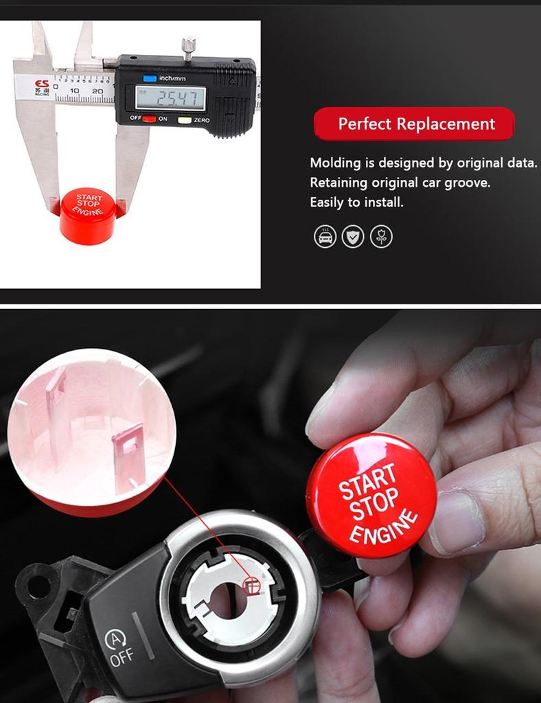 Кнопка выключателя двигателя Start Stop для BMW 1 2 3 4 5 6 7 X1 X3 X4 X5 X6 Series Двигатель Power Ignition Start Stop Кнопка замены