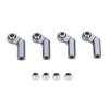4PCS Metal Ball Joint Alloy 7.0mm Diameter M4 Thread High Accuracy RC Car Bend Ball Joint Ti Color