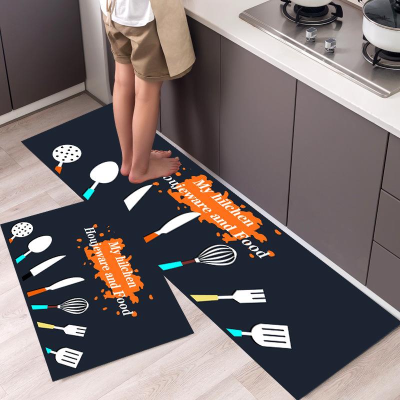 Anti-slip Household Kitchen Floor Mats Soft Carpet Bathtub Long Absorbent Door Mats Living Room Carpet